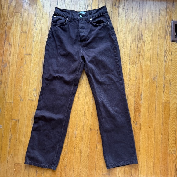 Brown High Waisted Jeans - Picture 1 of 1